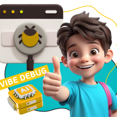 Тестирование & Vibe Debug. Охотники за багами - КИБЕРшкола программирования для детей, компьютерные курсы для школьников, начинающих и подростков - KIBERone г. Нефтеюганск