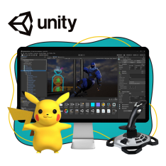 Мир игр на Unity 2D на популярном движке + AI-помощники - КИБЕРшкола программирования для детей, компьютерные курсы для школьников, начинающих и подростков - KIBERone г. Нефтеюганск