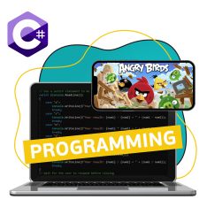 Программирование на C#. Удивительный мир 2D-игр - КИБЕРшкола программирования для детей, компьютерные курсы для школьников, начинающих и подростков - KIBERone г. Нефтеюганск