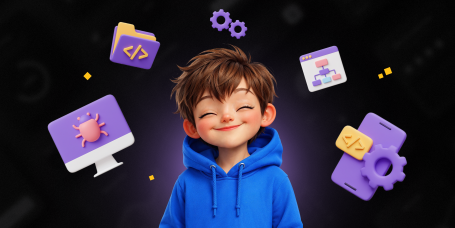 Идеальный сайт с нуля: код, дизайн и AI-помощник - КИБЕРшкола программирования для детей, компьютерные курсы для школьников, начинающих и подростков - KIBERone г. Нефтеюганск